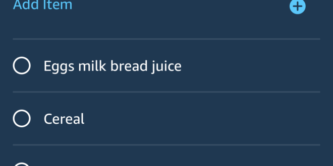 How to Create a Shopping List on Alexa