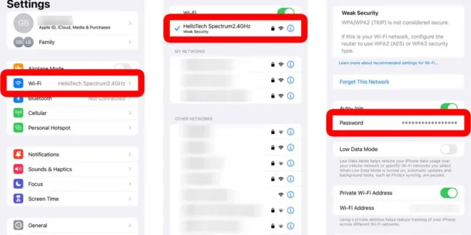 How to Find Your WiFi Password on an iPhone