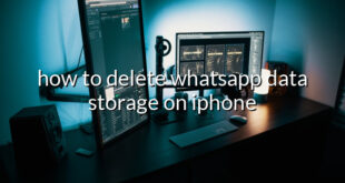 how to delete whatsapp data storage on iphone