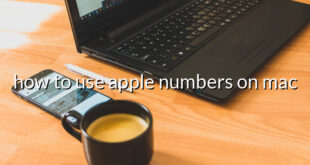 how to use apple numbers on mac