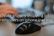 create grocery shopping list in reminders on iphone ipad mac