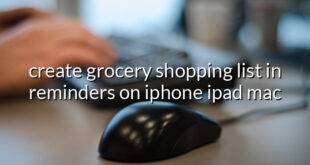 create grocery shopping list in reminders on iphone ipad mac