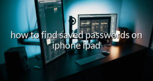 how to find saved passwords on iphone ipad