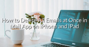 How to Delete All Emails at Once in Mail App on iPhone and iPad