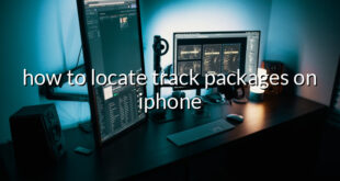 how to locate track packages on iphone