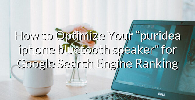 How to Optimize Your “puridea iphone bluetooth speaker” for Google Search Engine Ranking